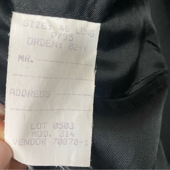 Stafford Blazer Men’s Dark Gray Two Button Wool Sport Jacket EUC - Picture 9 of 13